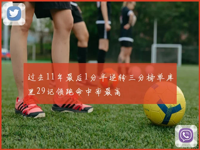 过去11年最后1分半逆转三分榜单库里29记领跑命中率最高